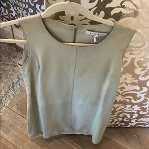 Sandro mint green leather dress
